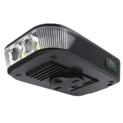 RAVEMEN FR500 Fahrradscheinwerfer für Garmin Wahoo XOSS IGPSPORT Magene GPS USB-C wiederaufladbares Fahrrad-Frontlicht, Tages- und Nachtbeleuchtung mit AGM04 Gropo-Adapter