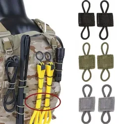 10 stücke MOLLE Elastische Nylon Gurtband Band Schnalle Outdoor Wandern Jagd Rucksack Weste PTT Antenne Stick Rohr Bindung Retainer