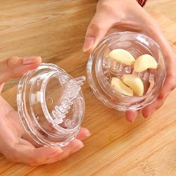 1/2 Stück manueller tragbarer Knoblauchbrecher ? gedrehtes Küchenhelfer zum Zerkleinern von Knoblauch und Ingwer, einfach zu bedienen und zu reinigen