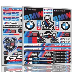 Für BMW M Performance Dekorative Autoaufkleber BMW Autoinnenraum-Modifikation Wasserdichte Lokomotiv-Kraftstofftank Reflektierende Aufkleber