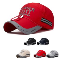 Herren Peaked Cap verstellbare atmungsaktive Sport kappe lange Krempe Sonnenschutz Baseball kappe für Herren Fashion Boy Snapback Hut kappen
