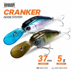 Kingdom Crazy Crankbaits Langsam Sinkende Angelköder Mini Minnow Swing Kleine Cranks Harte Köder 5g 37mm Wobbler Angelzubehör