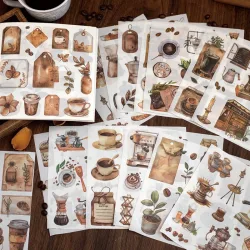 Journal GO 50 Stück/Lot ?A Taste in The World?, Vintage-Aufkleber, Collage, Scrapbooking, Aufkleber, kreatives DIY-Tagebuch, Schreibwaren-Etikett