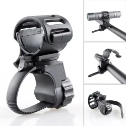 Fahrradlenker-Lichthalterung Fahrradlampenhalter 360 Grad drehbarer Taschenlampenclip Fahrradscheinwerferständer Fahrradzubehör