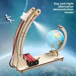 Wissenschaftsspielzeug Tag Nacht Alternation Globus Lustige Lehrmittel Lernspielzeug DIY Technologische Physik Lernen Bastelset Spielzeug