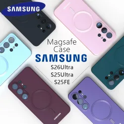 Samsung, Für Samsung Galaxy S26 Ultra S26 Plus S26 Magsafe Hülle A57 S26 S25 S24 S23 S22 Ultra Plus FE EDGE Weiche Silikon-Handyrückseite