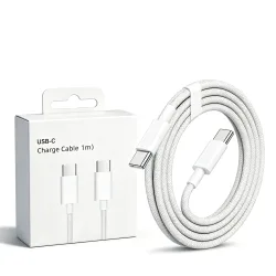 Original USB-C Kabel für iPhone 17 16 15 Pro Max PD 60W Schnellladung für Huawei Xiaomi Samsung Typ C Geflochtenes Kabel Zubehör