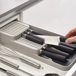 Messer-Aufbewahrungsbox Küchenschublade Besteck-Aufbewahrungsfach Messerhalter Organizer Messerblock Aufbewahrung und Schubladenorganizer