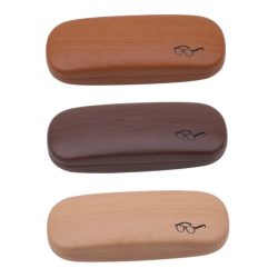 Hohe Qualität Holzmaserung Hard Kit Halter Metall Lesebrille Fall Für Männer Und Frauen PU Leder Brillen Box