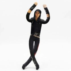 Michael Jackson Biegbare Plüschpuppe mit integriertem Eisendrahtrahmen, bewegliche abstrakte Rat-Jerky-Figur, Fan-Support-Spielzeug, Deko-Geschenk