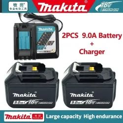 Makita 18V 9,0 Ah wiederaufladbarer Lithium-Ionen-Akku mit Anzeige für Elektrowerkzeuge, kompatibel mit BL1830 BL1840 BL1850