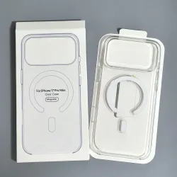 Original MagSafe Transparente Handyhülle für iPhone 18 17 16 15 14 13 12 Pro Max Mini mit kabellosem Laden und Touch-Kamera-Taste