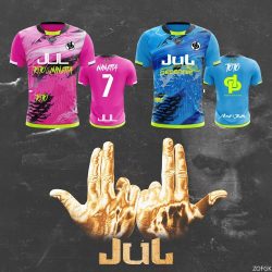 Neues Maillot JUL T-Shirt Sommer Jugend Atmungsaktive und schnell trocknende Trainings-Fußballtrikots Unisex-Sporttrikots