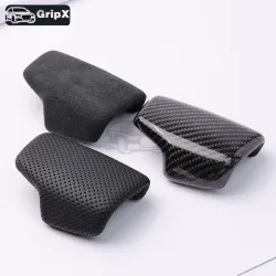 Automatische Schaltknaufabdeckung für Audi C8 B9 A6/A7/Q8 - Leder-/Aluminium-Optionen (Automatische Schalthebel Autozubehör)
