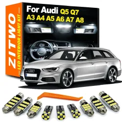 ZITWO Kein Fehler LED Innenbeleuchtung Kit für Audi A3 S3 8L 8P 8V A4 S4 B5 B6 B7 B8 A5 S5 A6 S6 C5 C6 C7 A7 S7 A8 S8 D3 Q5 SQ5 Q7 4L