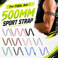 500 mm Nylon-Bizeps-Armband für Fitbit Air, verstellbarer Sportgurt, atmungsaktiver elastischer Gürtel zum Laufen, Fitness-Zubehör