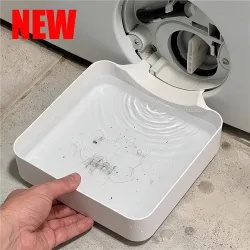 NONE, Waschmaschinen-Auffangwanne für Abwasser, Fussel- und Fremdkörperfilter, Wassersammelbox für den Waschraum
