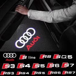 2Pcs Auto Tür Willkommen Licht Led HD Projektor Lampe Courtesy Lichter für Audi Sline S3 S4 S5 S6 S7 RSA3 a5 RS3 RS4 RS5 RS6 RS7 SQ5