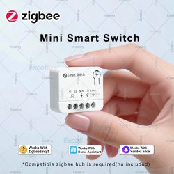 10A Mini Zigbee Smart Switch Modul DIY Beleuchtungsrelais Intelligente App-Steuerung Kompatibel mit Home Assistant Zigbee2MQTT