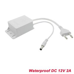 Dc12v 2a wasserdichte eu-netzteil für cctv-sicherheits überwachungs kameras ahd camera nvr dvr eingang ac100v-240v 5,5mm * 2,1mm