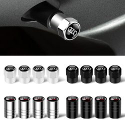 4 Stück 3D Metall-Styling Auto-Rad-Reifenventilkappen für Audi RS3 TT Sline 8L B2 A3 Quattro A8L Q5 A7 B9 8V A1 A5 Q3 A8
