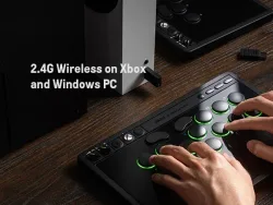 8BitDo Arcade-Controller 2.4G Wireless, programmierbare Tasten, Hot-Swap-PCB, RGB-Beleuchtung für Xbox Series X | S, Xbox One & PC