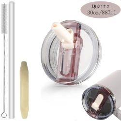 30oz Flip-Strohhalm-Deckel für Stanley 2.0 Tumbler, auslaufsicherer Ersatzdeckel, kein Verschütten, für Stanley Cup Zubehör