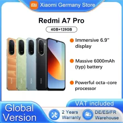 Globale Version Redmi A7 Pro Smartphone 6,9' 13MP AI Dual-Kamera 6000mAh Akku Betrieben mit Xiaomi HyperOS Leistungsstarker Octa-Core-Prozessor 13MP Hauptkamera