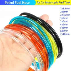 Flexibler Kraftstoffschlauch 2x3,5/2x4/2,5x5/3x5/3x6/4x6/5x8/6x8/7x10mm TPU-Kraftstoffleitung für Auto Motorrad Kraftstofftank & Modellflugzeugmotor