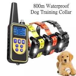 Elektrisches Hundetrainingshalsband, wasserdichtes Bellenhalsband für Haustiere mit Fernbedienung, wiederaufladbares Anti-Bell-Gerät für Hunde aller Größen