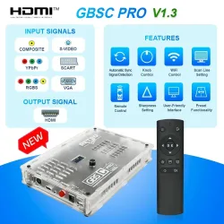 RetroScaler GBS Control Pro GBSC Video-Konverter RGBS VGA Scart Ypbpr Signal Composite S-Video zu HDMI ?   Für Retro-Spielkonsolen