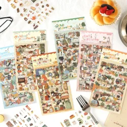4/24 Blatt süße Magazin Scrapbooking Aufkleber Pack DIY Junk Journal Material Dekoration Album Tagebuch Schreibwaren