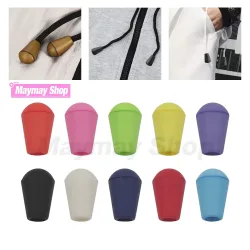 50 stücke Bunte Kunststoff Schnur Enden Glocke Stopper Mit Deckel Schloss Toggle Clip Paracord Sportswear Schnürsenkel Kleidung Tasche Zubehör
