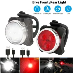 Fahrrad Scheinwerfer Rücklicht Outdoor Nacht Lichter Warnleuchten USB Aufladbare Led Wasserdichte Fahrrad Licht