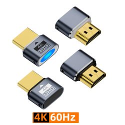 4K HDR Virtual Monitor EDID Display Emulator HDMI-kompatibler Dummy-Stecker Headless Ghost Adapter Unterstützt bis zu 4K@60Hz 1080@120Hz