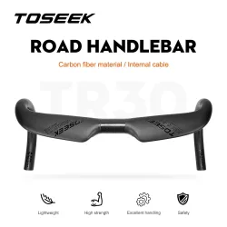 TOSEEK TR30 Fahrrad Carbon Road Lenker 380/400/420/440mm UD Matt Interne Routing Straße Fahrrad Griff bar Fahrrad Teile