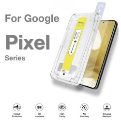 Für Google Pixel 11 10A 6a 7 7a 8 8a 9 9a 10 Pro XL Displayschutzfolie aus gehärtetem Glas, staubfrei, mit Installationskit zum Entfernen