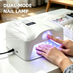 2-in-1 Nagellampe für einzelne Zehen und Finger, Gel-Nagelhärtungslampe, Ganzhand-Schnelltrocknungs-LED-Lampe, Nageltrockner mit automatischem Sensor, Doppellampe