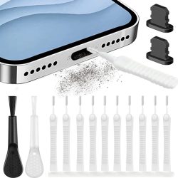 Handy-Ladeanschluss, Staubstecker-Entfernung, Reinigungsset für iPhone 15 14 13 Pro Max, Computertastatur, staubdichte Reinigungsbürste