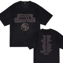 2026 BTS World Tour Tour Bedrucktes Baumwoll-Unisex-T-Shirt Sommer Herren Damen Streetwear K-Pop Fan Support Geschenk Retro-Shirt