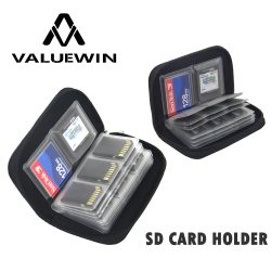Speicherkarten-Aufbewahrungstasche, Tragetasche, Halter, Geldbörse, 22 Steckplätze für CF/SD/Micro SD/SDHC/MS/DS, Spielzubehör, Speicherkartenbox
