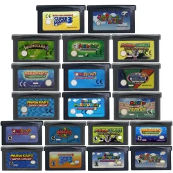 19 verschiedene GBA-Spielkarten in EUR- und USA-Version für Game Boy Advance GBA SP DS Lite, Vintage-Spielesammlung, Geschenk