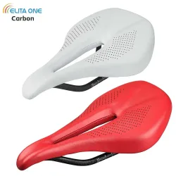 Elitaone Fahrrad-Carbonsattel 240x143mm/155mm Rennrad MTB Fahrradsättel Ultraleicht 120g Rot Weiß Schwarz Optional