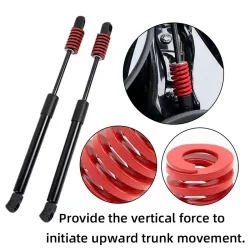 2PCS Rot Sterben Frühling Für Auto Hinten Stamm Heckklappe Strut Unterstützung Lift Bars Werkzeuge Stoßdämpfer Hydraulische Werkzeuge OD 25mm