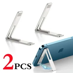 Magnetische, ultradünne, faltbare Handy-Halterung, Metalllegierung, Desktop-Handy-Ständer, universelle Telefon-Unterstützung, Ständer