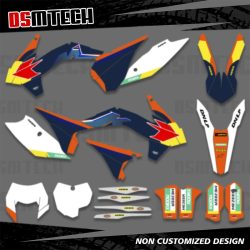DSMTECH Grafiken-Hintergrund-Aufkleber-Kits für KTM EXC EXCF XCW 2014?16 125?200 250 300 350 450?500 SX SXF 2013 2014 2015