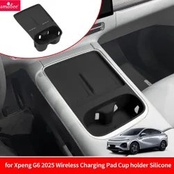 Smabee für Xpeng G6 2026 Handy-Ladehalterung aus Silikon mit Anti-Schmutz-Pad, rutschfester, stoßdämpfende Ablage, Auto-Zubehör