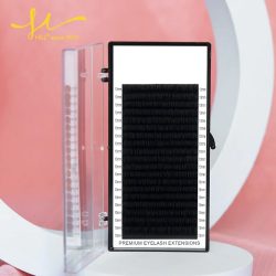 H&L SINCE 1990 20 Reihen künstliche Einzelwimpern Maquiagem Cilios für Profis, schwarzes, weiches Wimpernverlängerungs-dünnes Klebeband