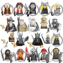 Blind Box TV6409 Mini-Actionfiguren Spielzeug Orks Zwergen Elfen Rohan-Ritter Armee Kriegsbauklötze Zubehör Weihnachtsgeschenke