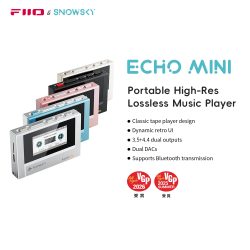 SnowSky/FiiO Echo Mini HiFi Bluetooth MP3 Pure Music Player, 15 Stunden Wiedergabe, 3,5 mm/4,4 mm Kopfhörerausgang